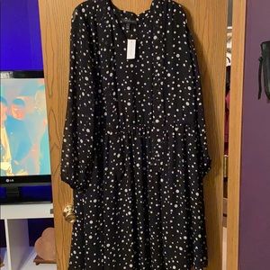 NWT Lane Bryant size 28 polka dot dress